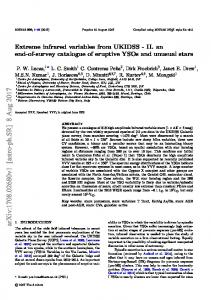 Extreme infrared variables from UKIDSS-II. an end-of-survey ...