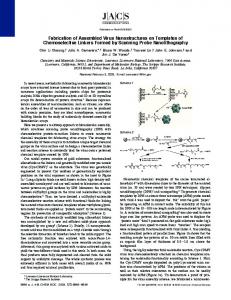 Fabrication of Assembled Virus Nanostructures on Templates of ...