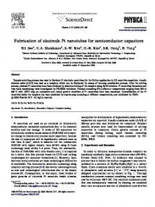 Fabrication of electrode Pt nanotubes for semiconductor ... - NESEL