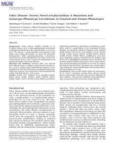 Fabry Disease - NCBI - NIH