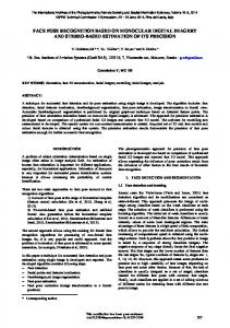 face pose recognition based on monocular digital imagery and stereo