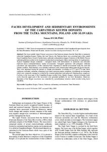 facies development and sedimentary environments of