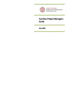 Facilities Project Managers Guide - Facilities Services - Cornell ...