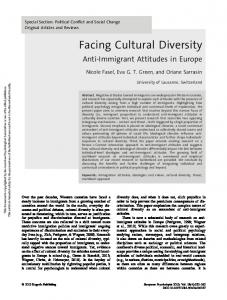 Facing Cultural Diversity - Serval - Unil