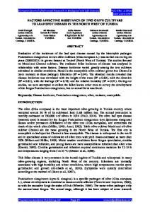 FACTORS AFFECTING RESISTANCE OF TWO ...