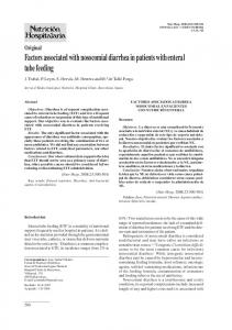 Factors associated with nosocomial diarrhea in ... - Semantic Scholar