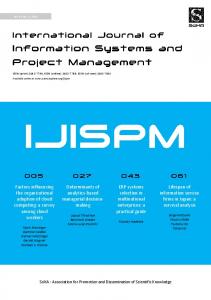 Factors influencing the organizational adoption of ...