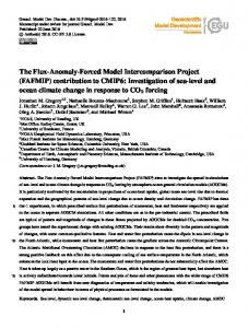 FAFMIP - Geosci. Model Dev.