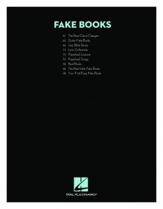 fake books - Hal Leonard