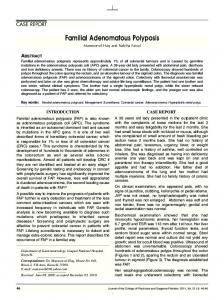 Familial Adenomatous Polyposis