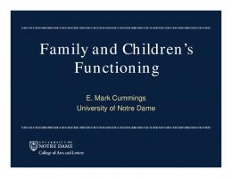 Family and Children's Functioning