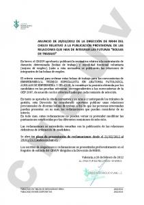 FASE OPOSICION LIBRE - CCOO