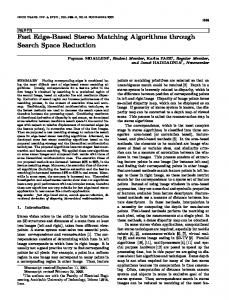 Fast Edge-Based Stereo Matching Algorithms through Search Space