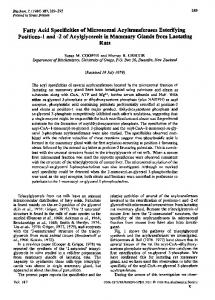 Fatty Acid Specificities of Microsomal Acyltransferases ... - NCBI