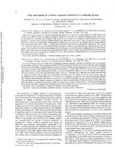 Fatty acid uptake in Candida tropicalis: induction of a ...