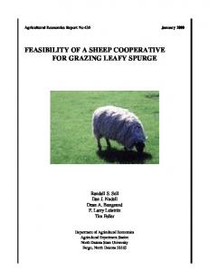 feasibility of a sheep cooperative for grazing leafy ... - AgEcon Search