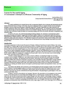 Features - Anthropology & Aging