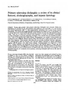 features, cholangiography, and hepatic histology - Europe PMC