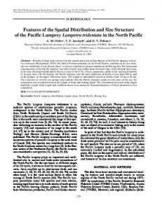 Features of the Spatial Distribution and Size Structure ... - Springer Link
