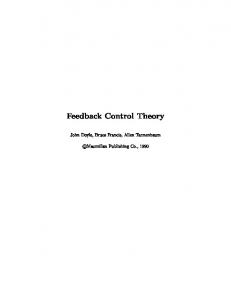 Feedback Control Theory