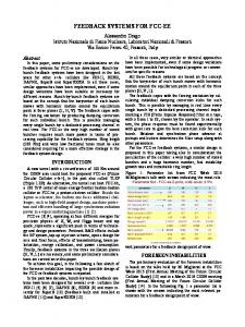 feedback systems for fcc-ee