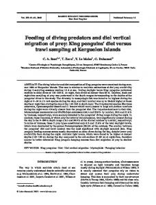 Feeding of diving predators and diel vertical migration of prey: King ...