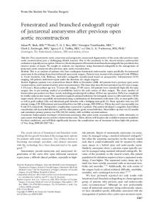 Fenestrated and branched endograft repair of juxtarenal aneurysms ...