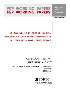 fep working papers fep working papers