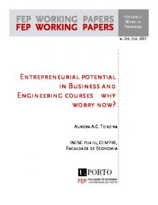 fep working papers fep working papers