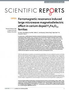 Ferromagnetic resonance induced large