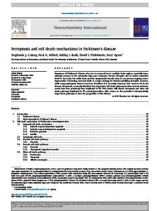 Ferroptosis and cell death mechanisms in Parkinson's