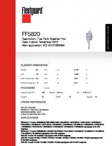 FF5820 - Cummins Filtration