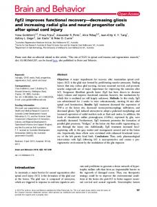 Fgf2 improves functional recoverydecreasing ... - Wiley Online Library