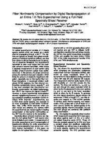 Fiber Nonlinearity Compensation by Digital Backpropagation of an ...