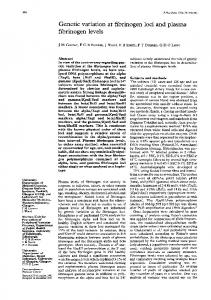 fibrinogen levels - NCBI