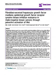 Fibroblast-secreted hepatocyte growth factor ... - Semantic Scholar