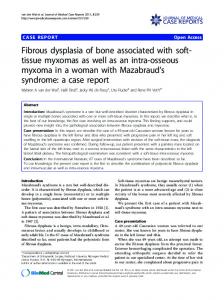 Fibrous dysplasia of bone associated with soft