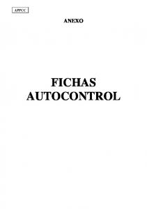 Fichas autocontrol en lonjas