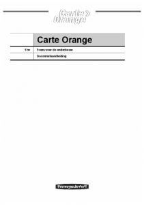 Fiche Orange kant A - Carte Orange