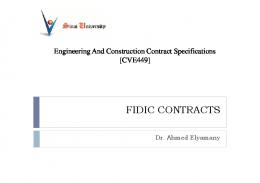 FIDIC CONTRACTS - Weebly