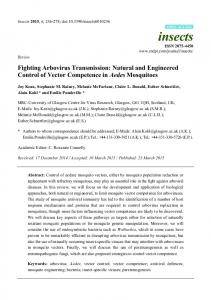 Fighting Arbovirus Transmission: Natural and Engineered ... - CiteSeerX