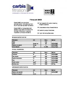 Filtracarb SA63 - Carbis Filtration