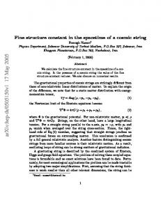 Fine Structure Constant in the Spacetime of a Cosmic String