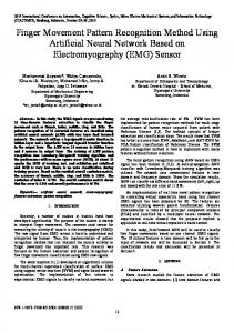 Finger Movement Pattern Recognition Method Using Artificial Neural ...