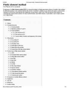 Finite element method