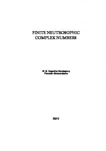 Finite Neutrosophic Complex Numbers - arXiv