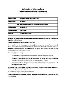 Fire detection and prevention in underground coal