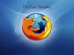 Firefox Tweaks - OSCAR