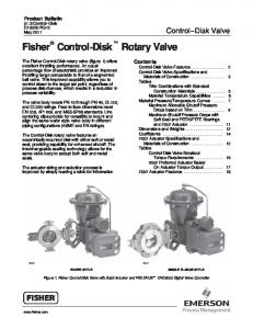 Fisher Control-Disk Rotary Valve