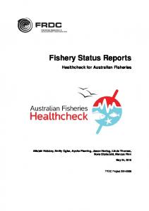 Fishery Status Reports